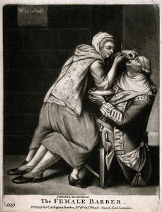 Женщина парикмахер. Лондон, 18 век.